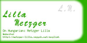 lilla metzger business card
